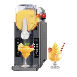 Slushie Machine: No Ice Needed All-in-One Slushy Maker for Home, Real-Time Temp Display, Auto-Clean, 6 Preset | Frozen Margaritas, Cocktails, Frappés,