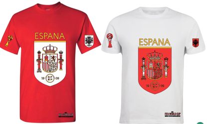 Espana Spain soccer World Cup shirts