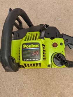 Poulan 2450 super gas chainsaw need work necesita trabajo