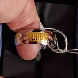 New Stainless Steel Gold Tone" Jusus'" Incribe Mpu Serious Buyers Don't Deliver Cash Only Price Firm