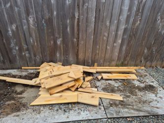 Cedar scraps for firewood