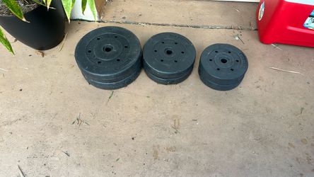 Weights cement filled
