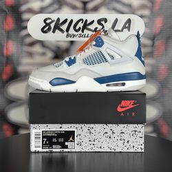 Jordan 4 Retro “Military Blue” Size 7y/8.5women