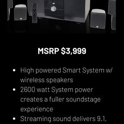 V-12’s &’ Halo’s Acoustics High Powered Smart System w/ wireless speakers