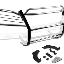 DNA Motoring GRILL-G-001-SS Chrome Front Bumper Brush Grille 