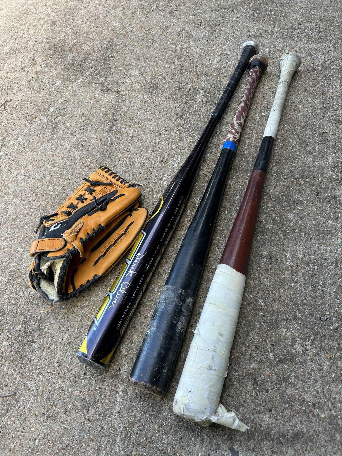 Baseball Bats And Glove