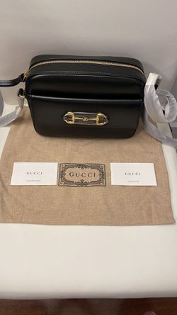 GUCCI Horsebit 1955 textured-leather shoulder bag