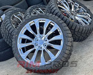 24" chrome rims tires we finance