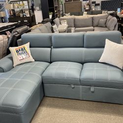 ON SALE‼️ PULLOUT SLEEPER SECTIONAL $1299💙😍💥