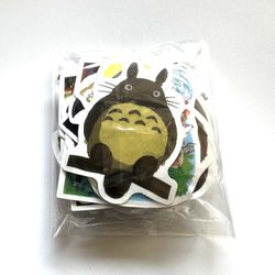 50pc Studio Ghibli Anime Sticker Lot Totoro No Face Vinyl Decals Set
