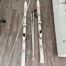Vintage 175cm HEAD Radial Graphite Skis + Poles (Austria/USA)