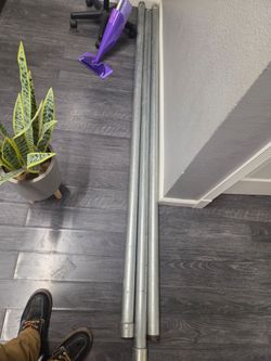 2' x 10 foot galvanized pipe.