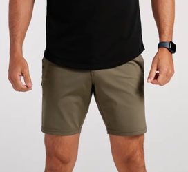 BYLT Basics Men's Khaki Everyday Short 8”