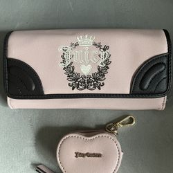 Juicy Couture Pink Wallet & Coin Purse 