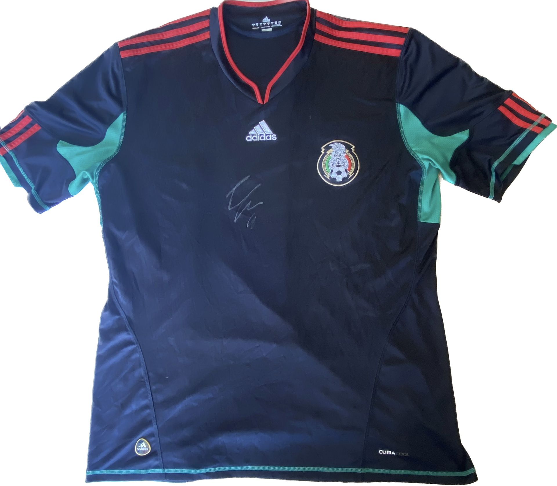 2010 World Cup Mexico Jersey XL Signed Autographed Giovani dos Santos Gio Adidas