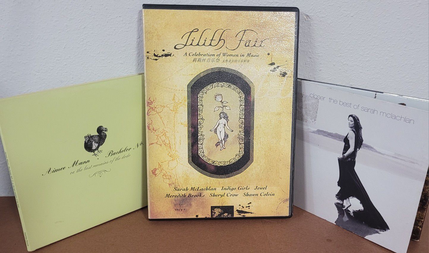 Lilith Fair DVD [Chinese] + Sarah McLachlan Greatest Hits CD + Aimee Man CD