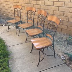 Metal and Wood Chair