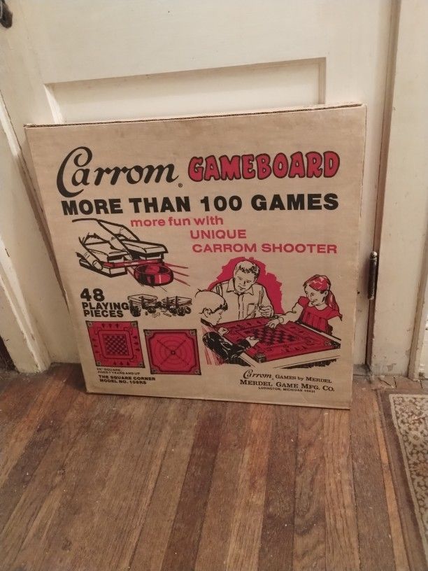 Vintage Carrom "100 Play" NEVER OPENED Game
