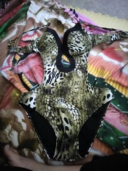 Sexy snake print bikini