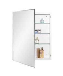 New Bathroom Medicine Cabinet with Beveled Edge Mirrored Door 24 x 30 inch