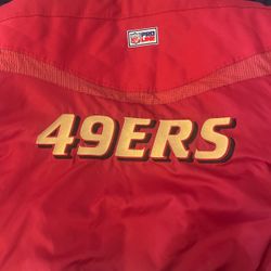 90s vintage San Francisco 49ers Jacket with Hidden Hoodie 