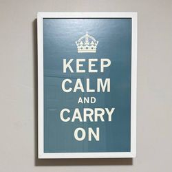 Keep Calm And Carry On Framed Print Wall Decor