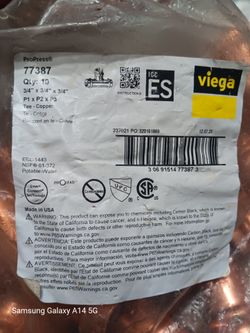 Viega Propress Copper TEE