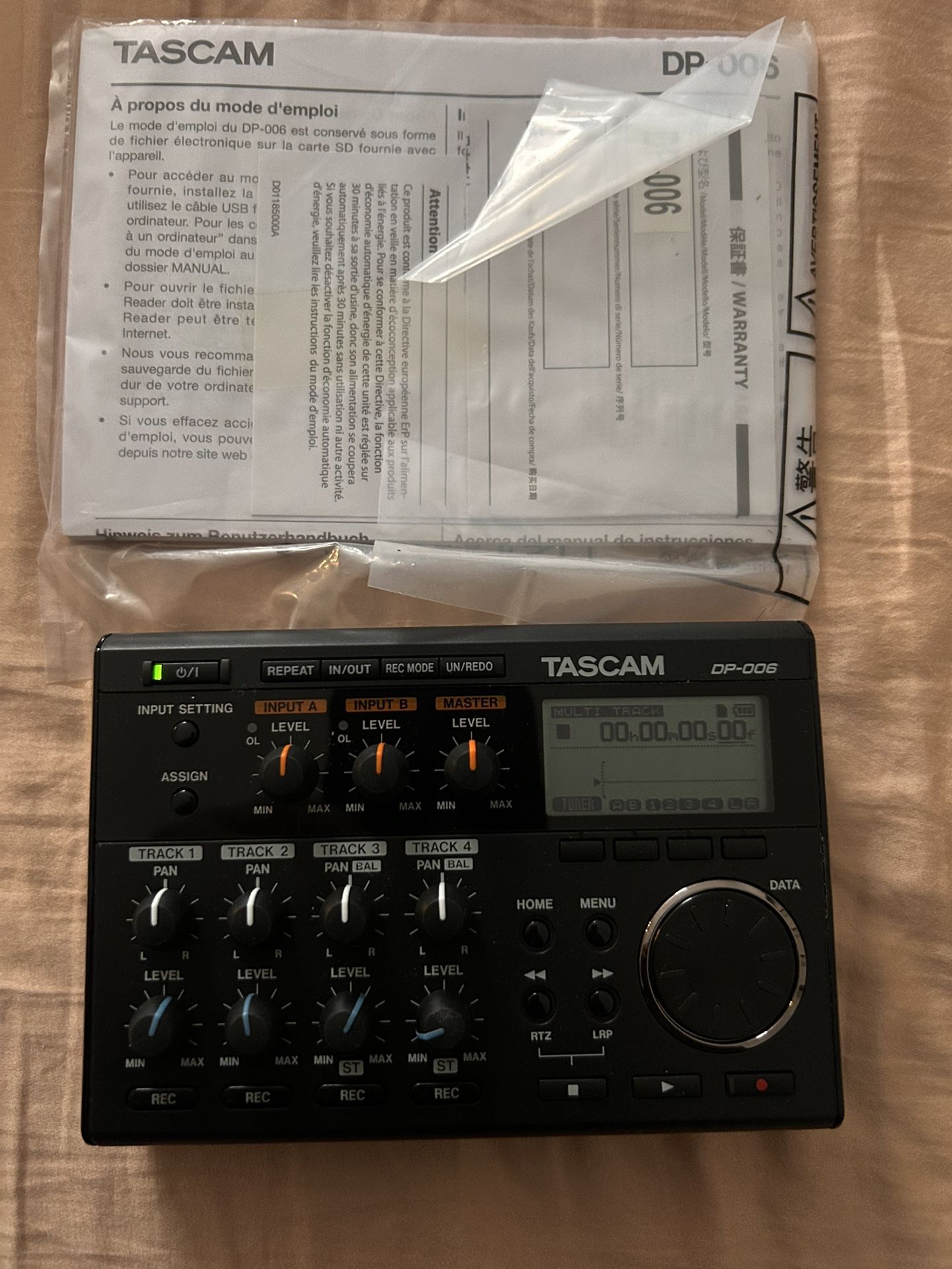 Tascam Dp-006 Digital Recorder