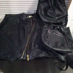 Woman's Jacket and Backpacks