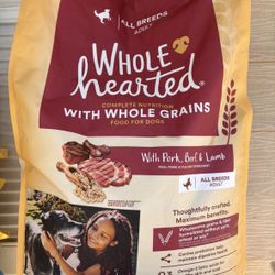 Whole Hearted Dog Food 30lbs  Beef, Pork Lamb