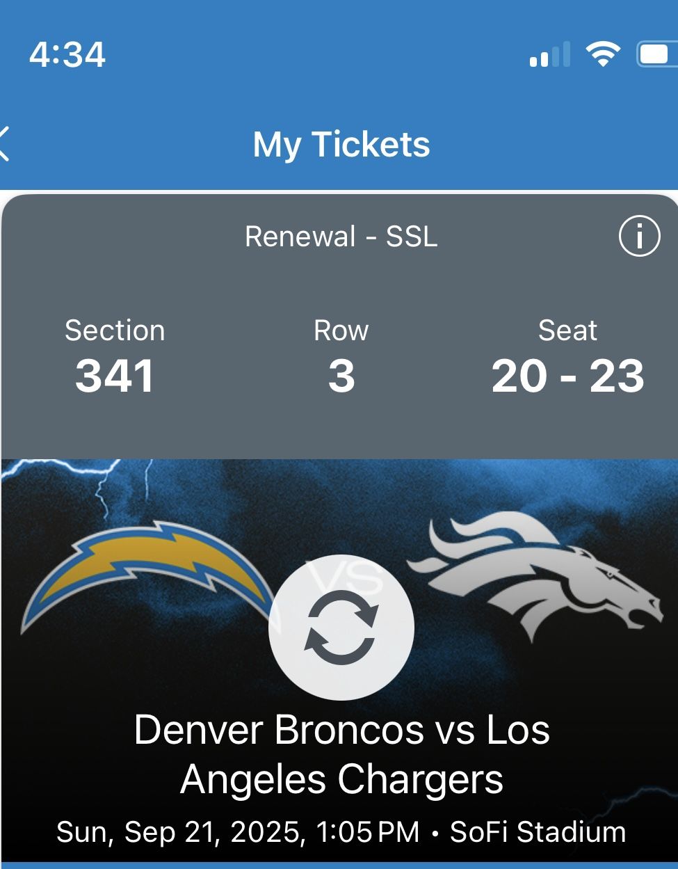 Chargers VS Broncos