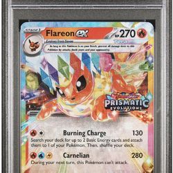 Cheapest card listed 2025 POKEMON PRE EN-PRISMATIC EVOLUTIONS | SURPRISE BOX EXCLUSIVEFLAREON EX 014 (fanatics collect only)