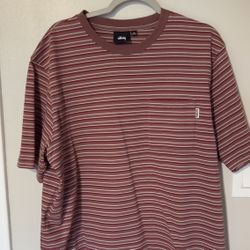Stussy striped Tee Size L 