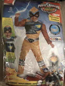 Dino Charge Gold Power Ranger costume size 3-4T