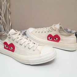 Men's Converse x COMME DES GARCONS PLAY Chuck Taylor 70 Low Size 11