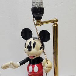 Vintage Mickey Mouse lamp works