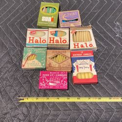 Lot Of 9 Vintage Birthday Candle Boxes (1 Sealed)