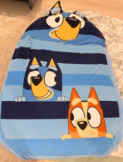 Kids Floor Lounger Floor Pillow & Chair, Bluey 47"X65"