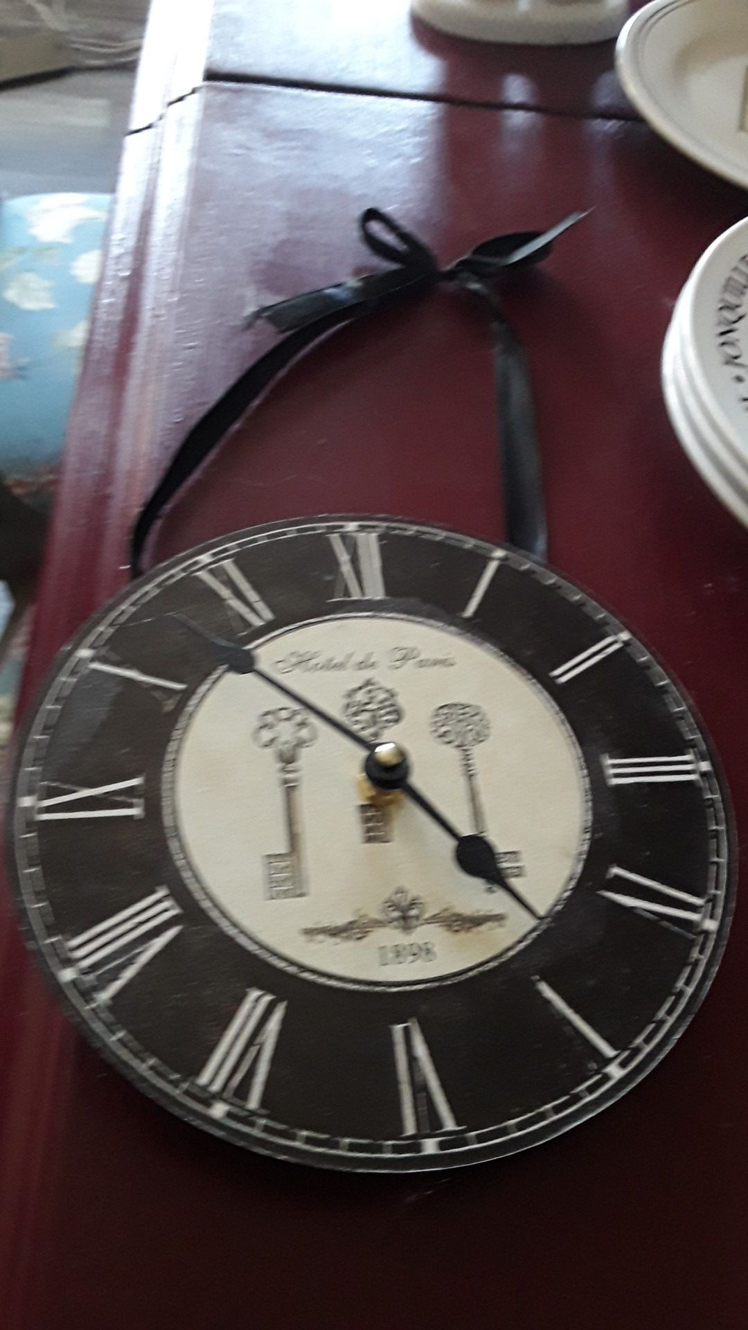 Antique look Paris clock