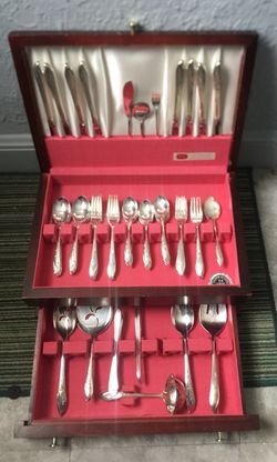 1847 Rogers Bros Silver Silverware Set 