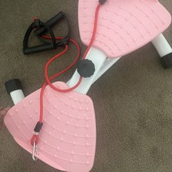 Adjustable Thigh & Arm Toner with Resistance Bands – Pink