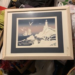 Framed Beach Decorative Art