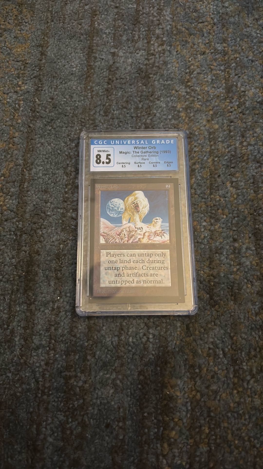 Magic The Gathering Winter Orb Collectors Edition Cgc Graded 8.5