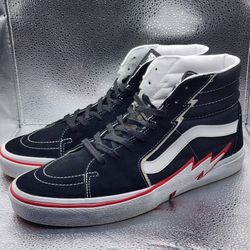 Vans SK8-HI BOLT "BLACK/TRUE RED" 