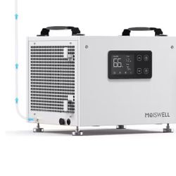 70 pt. 1,000 sq. ft. Bucketless Energy Star Most Efficient Commercial Dehumidifier with Pump for Crawlspace in. White