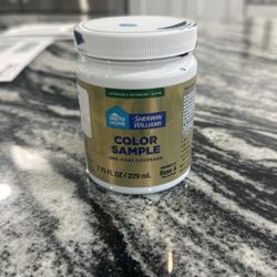 light blue sample size paint 