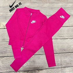 Nike 2 Piece Pink Suit Female (Stretchable) (S/M/L)