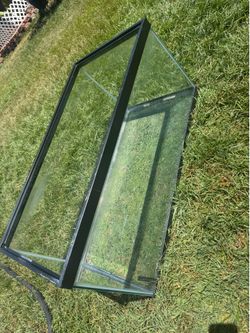40 gal aquarium tank + heat lamps/decor