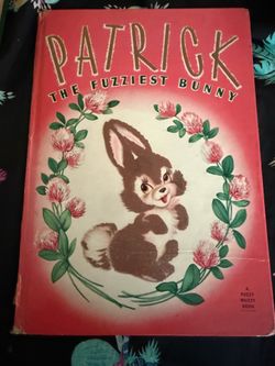 Vintage children’s book Patrick the fuzziest bunny