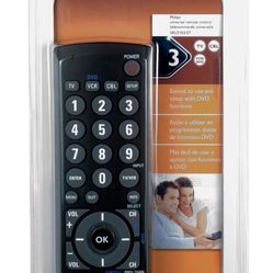 📺 2× New Philips Universal Remote Control – SRU2103/27 (TV/DVD/Cable) – Sealed